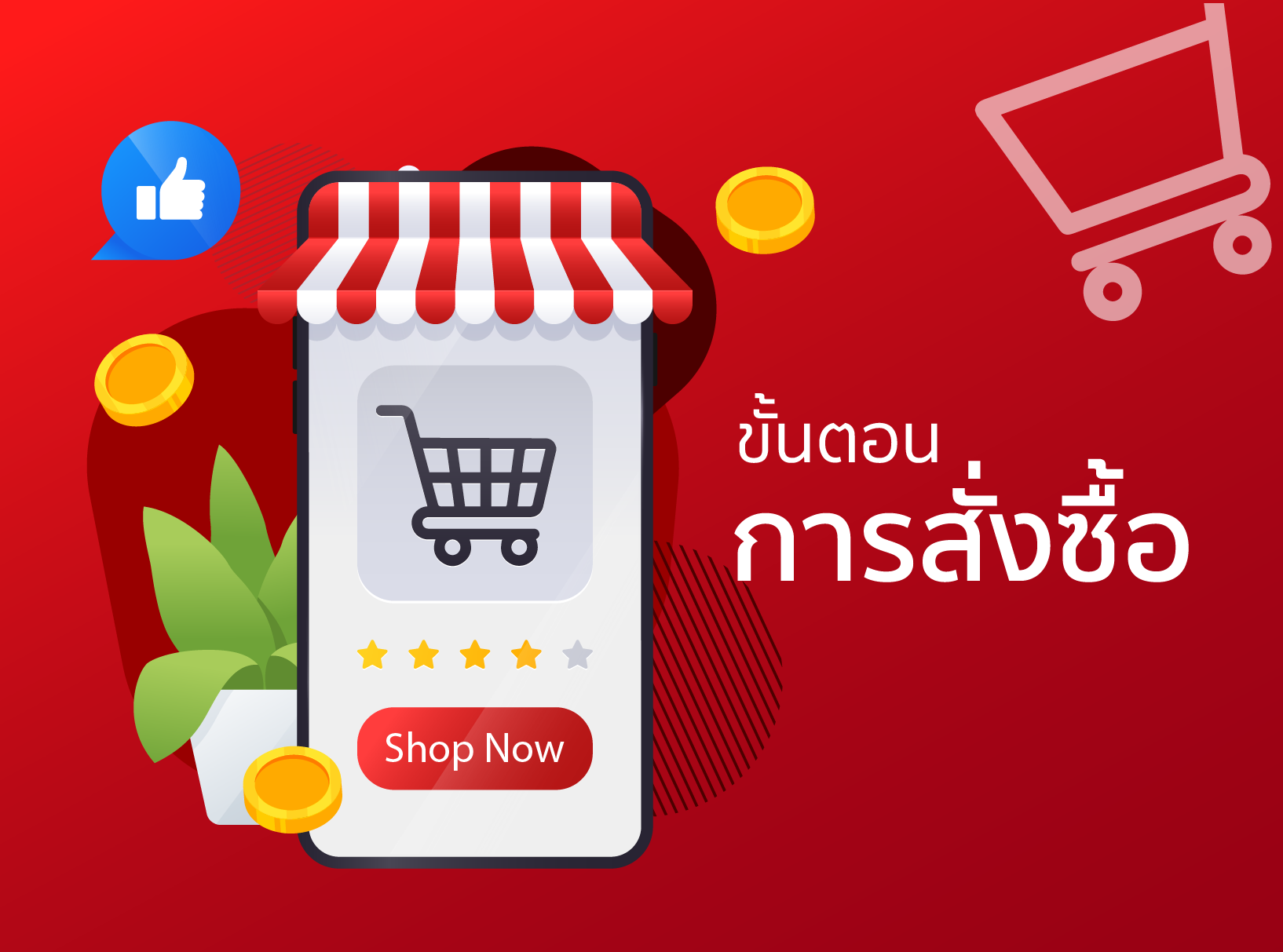 รูปภาพขั้นตอนการสั่งซื้อสินค้า