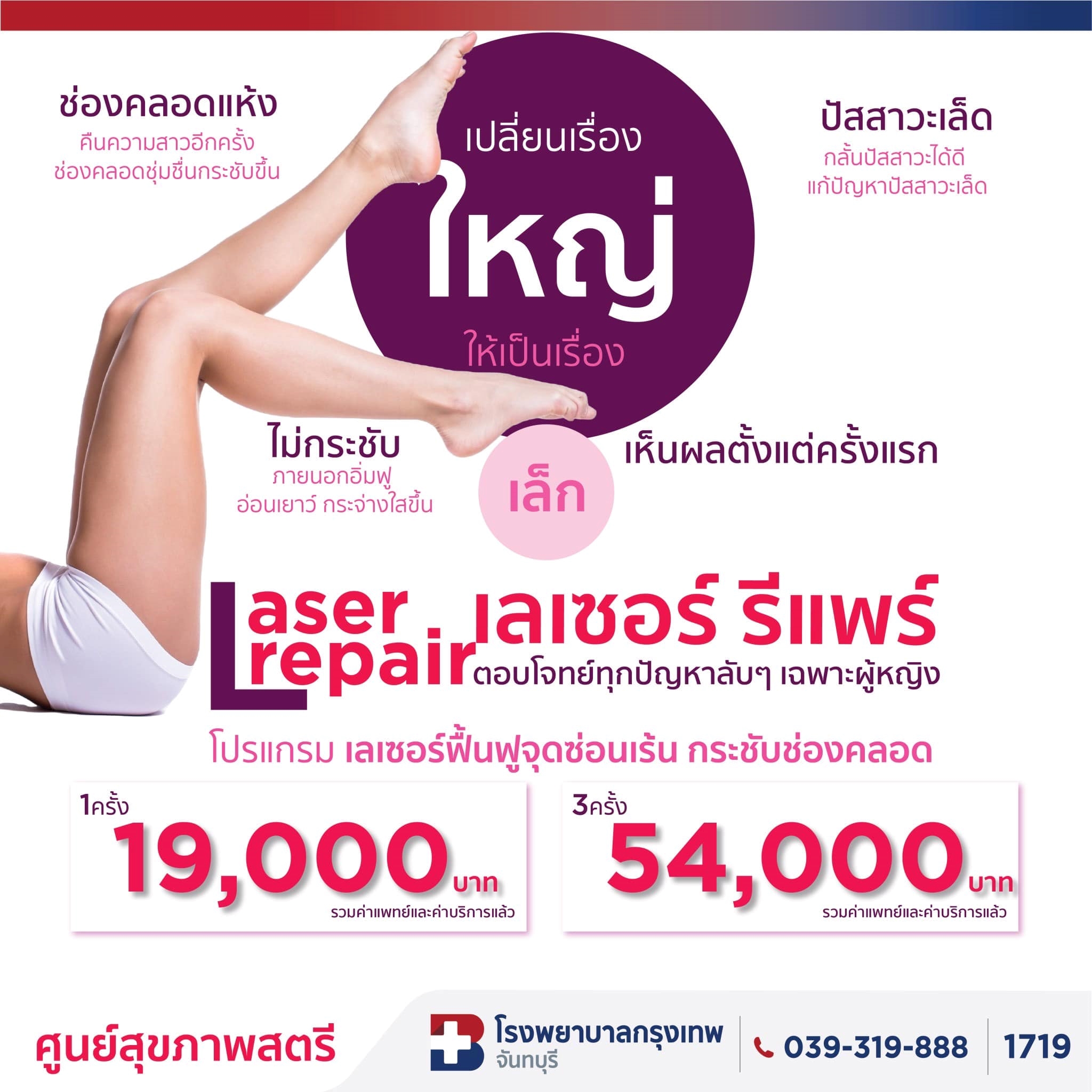 Laser repair กระชับช่องคลอด