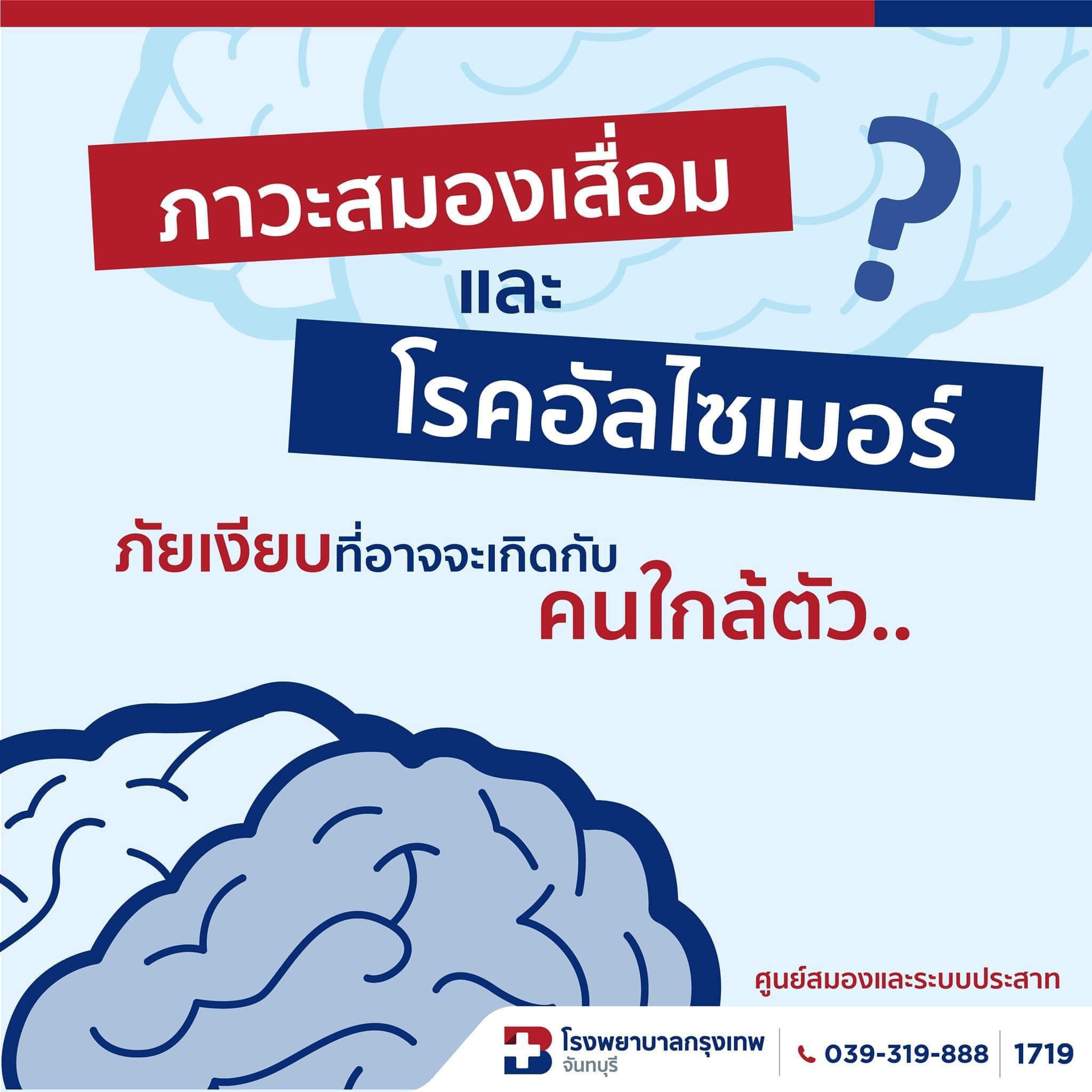 ภาวะสมองเสื่อม กับ โรคอัลไซเมอร์